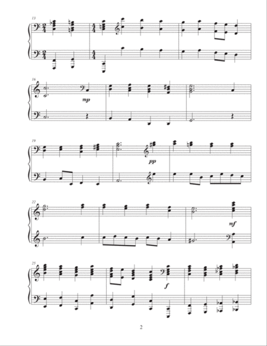 A Mighty Fortress Is Our God (advanced piano solo arrangement) Piano Solo scores gallery preview page 2