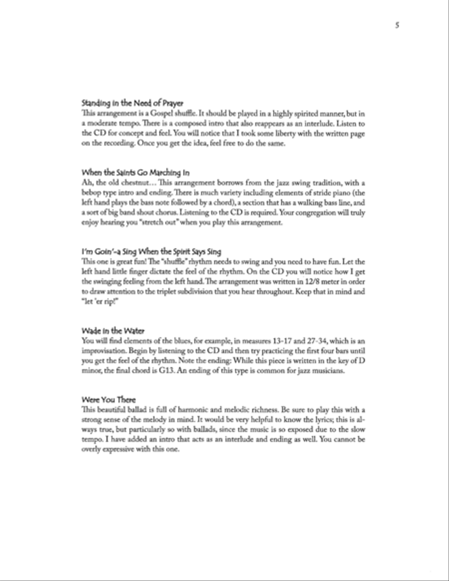 We Shall Overcome Piano Solo scores gallery preview page 4