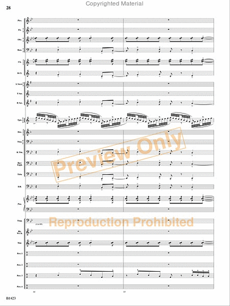 Dakota Fanfare Dakota Fanfare Concert Band scores gallery preview page 27