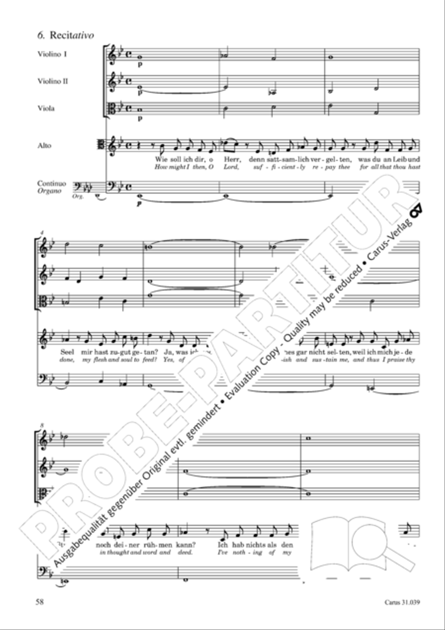 Give the hungry ones thy bread (Brich dem Hungrigen dein Brot) 4-Part scores gallery preview page 58
