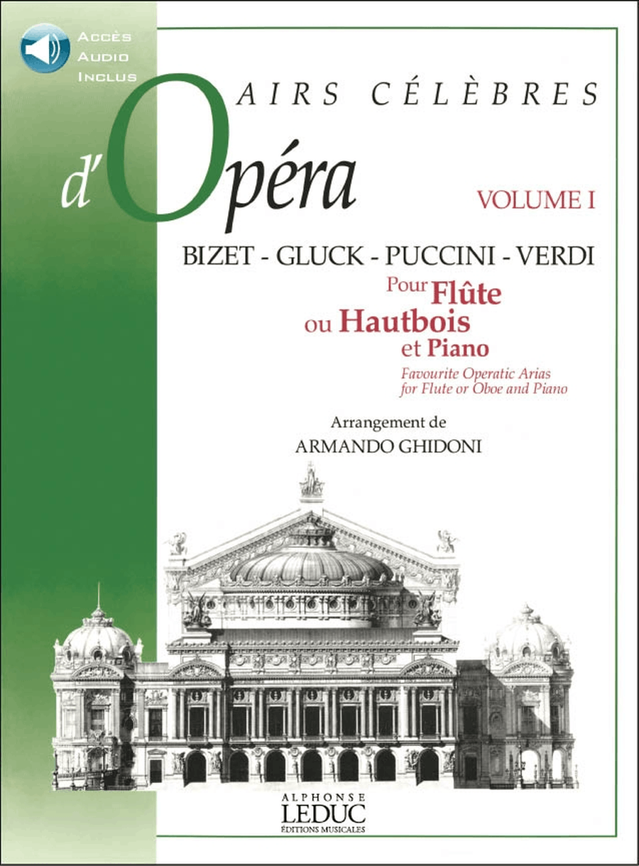 Airs Celebres D'operas Vol.1 (flute & Piano) Avec Cd Al29443 Flute Solo scores gallery preview page 1