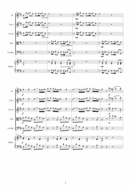 Vivaldi - Violin Concerto No.11 in D major RV 210 Op.8 for Violin, Strings and Harpsichord image number null