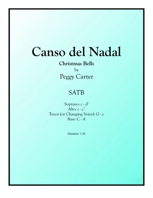 Canso del Nadal (Christmas Bells) SATB