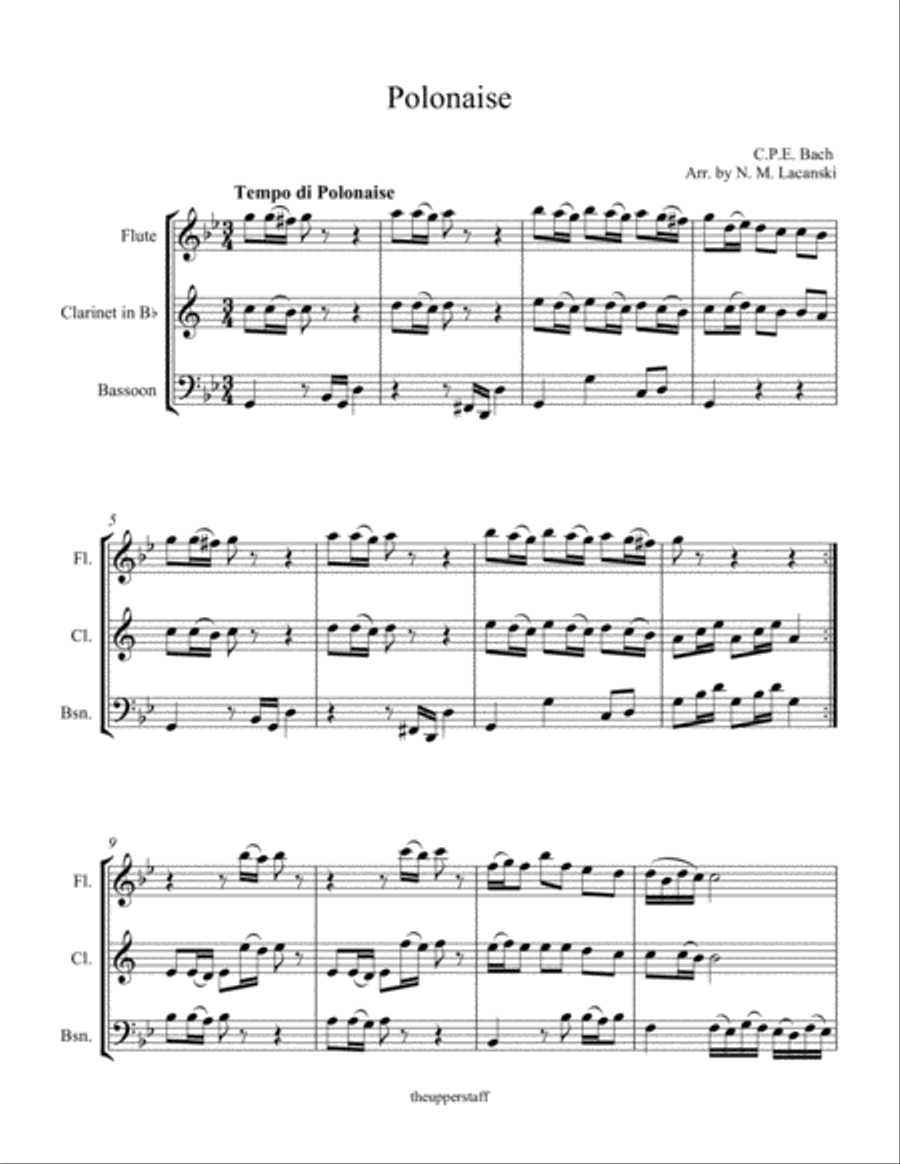 Polonaise Woodwind Trio scores gallery preview page 2