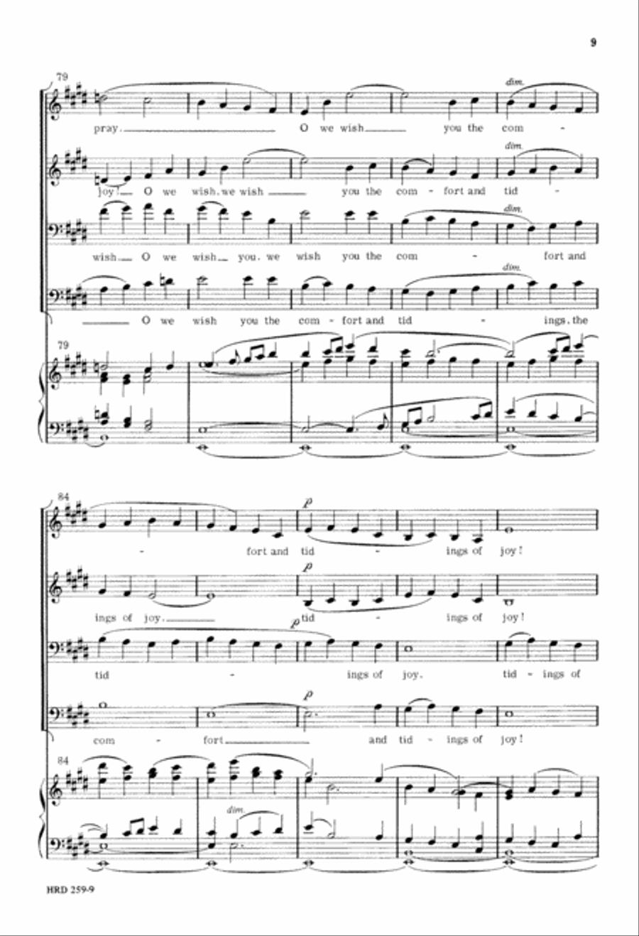 Fantasia on Christmas Carols 4-Part scores gallery preview page 10