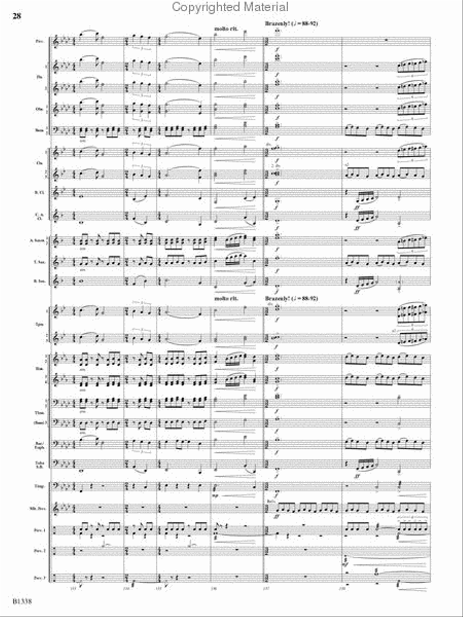 Rock Springs Saga Rock Springs Saga Concert Band scores gallery preview page 26