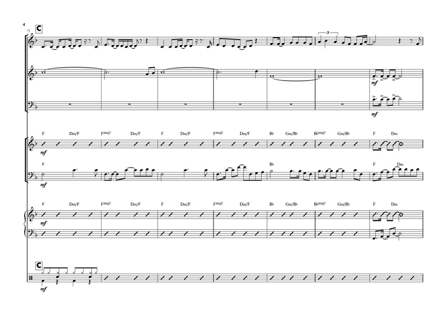 Young Hearts Run Free Jazz Ensemble scores gallery preview page 4