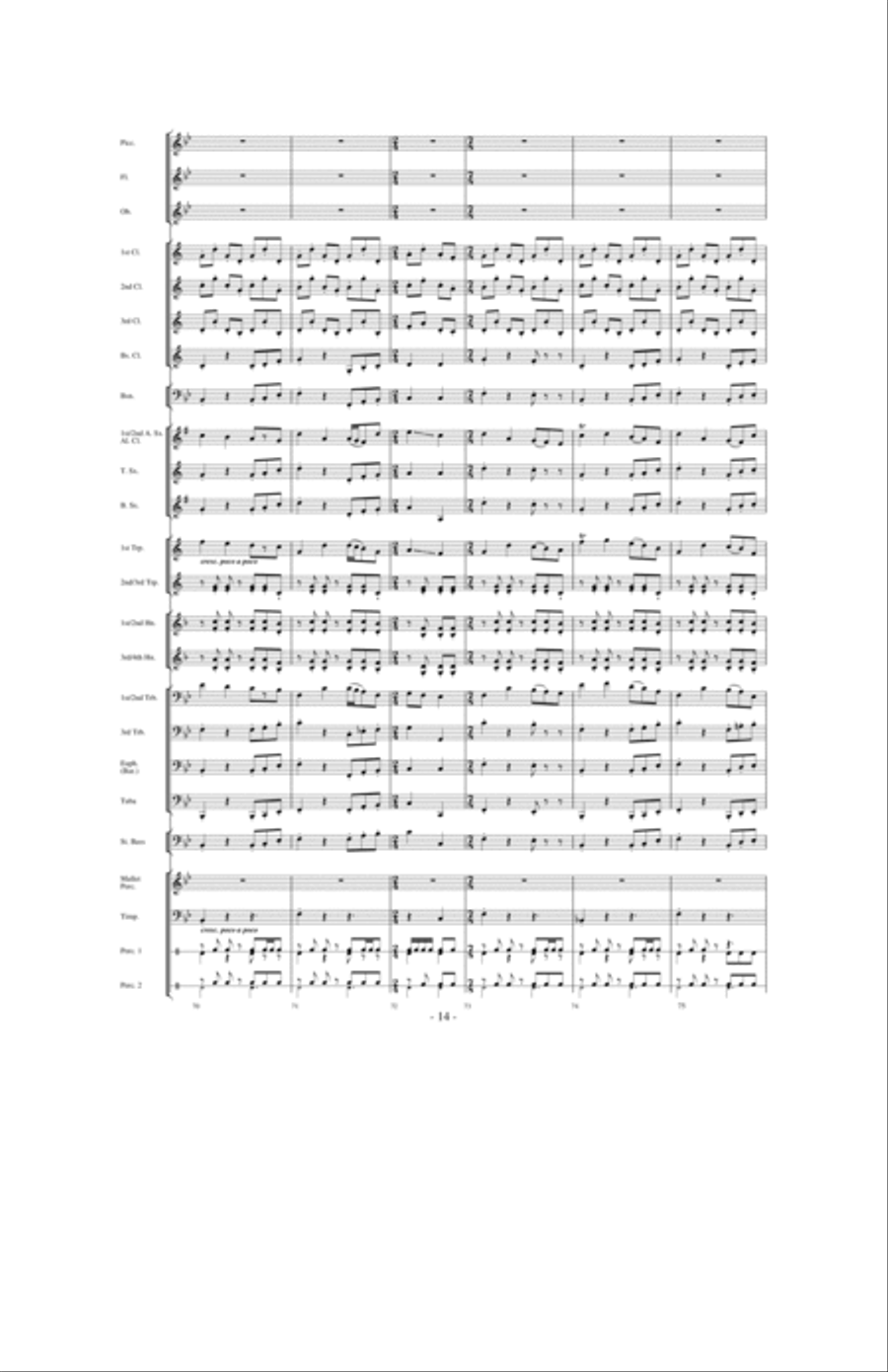 Moonscape Concert Band scores gallery preview page 13