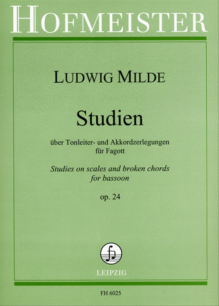 Studien über Tonleiter- und Akkordzerlegungen, op. 24 Bassoon Solo scores gallery preview page 1