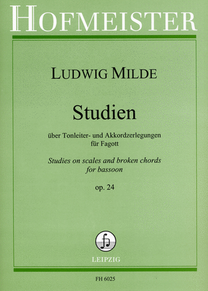 Book cover for Studien uber Tonleiter- und Akkordzerlegungen, op. 24