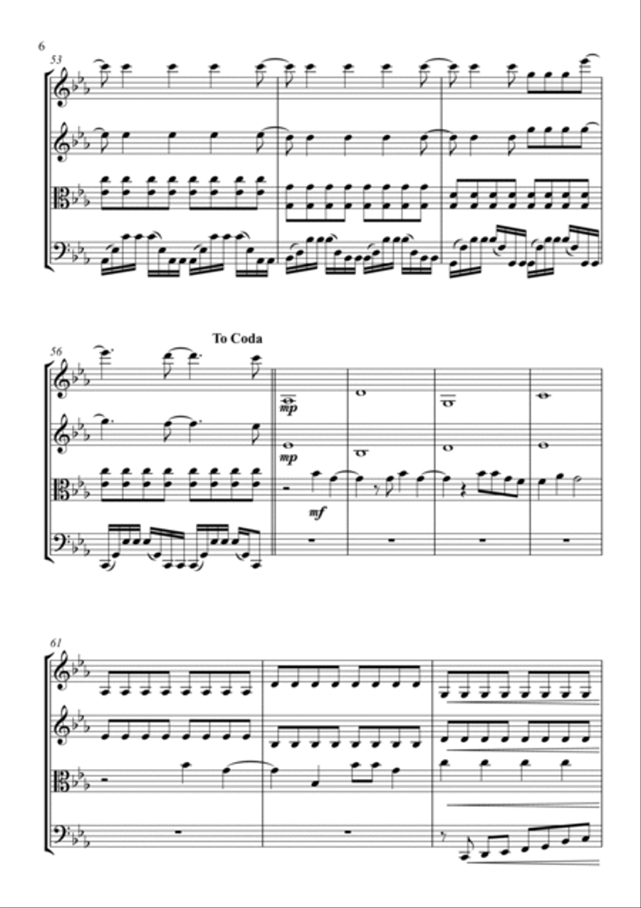 Titanium String Quartet scores gallery preview page 6