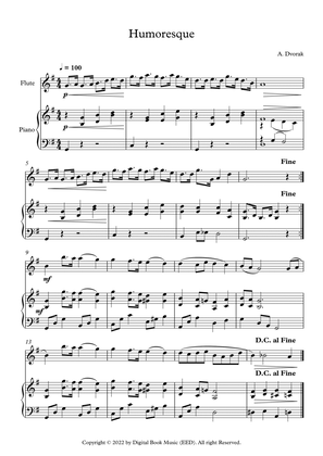 Humoresque - Antonin Dvorak (Flute + Piano)