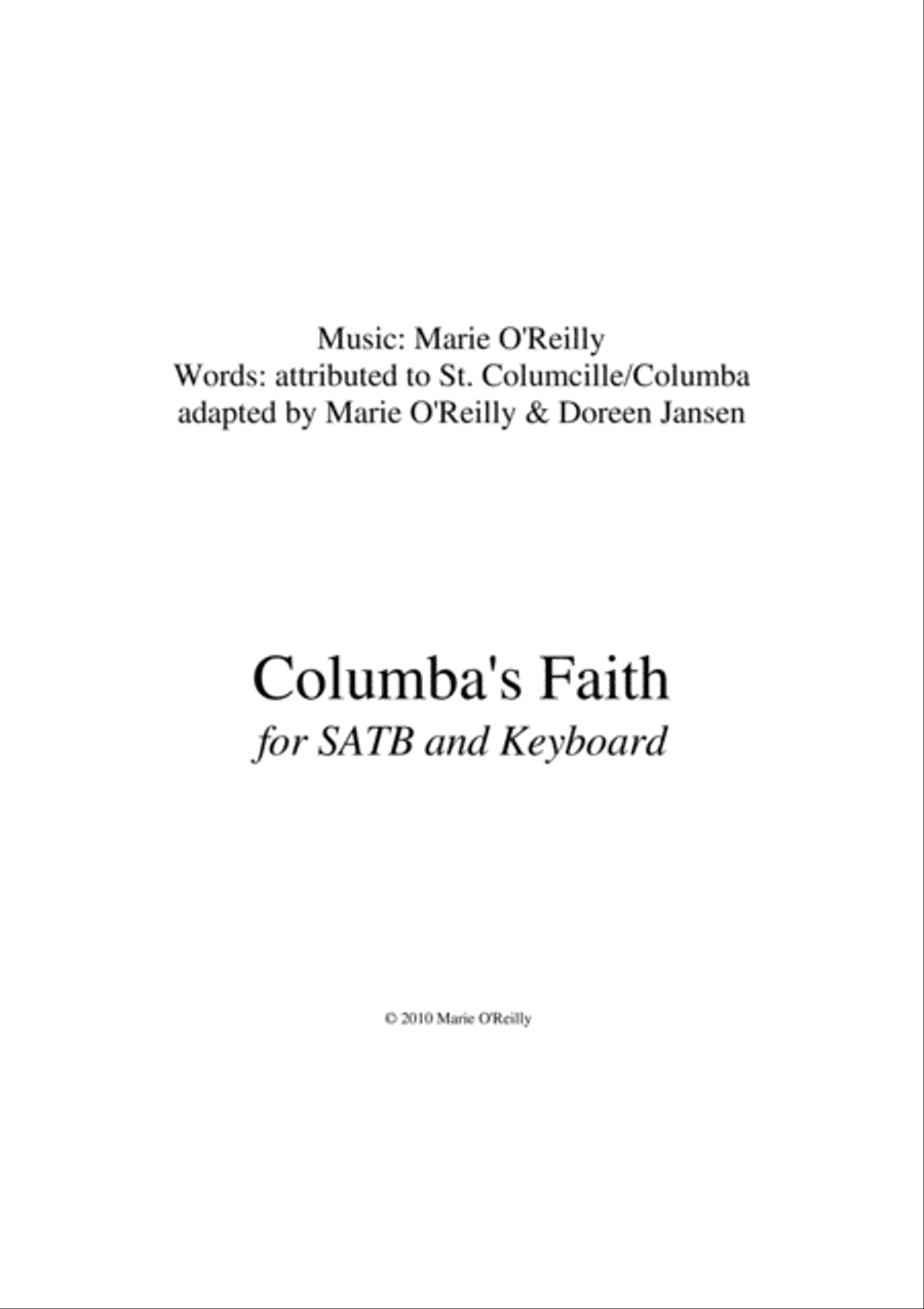 COLUMBA'S FAITH 4-Part scores gallery preview page 1