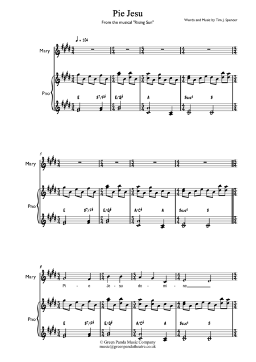Pie Jesu (From the Musical 