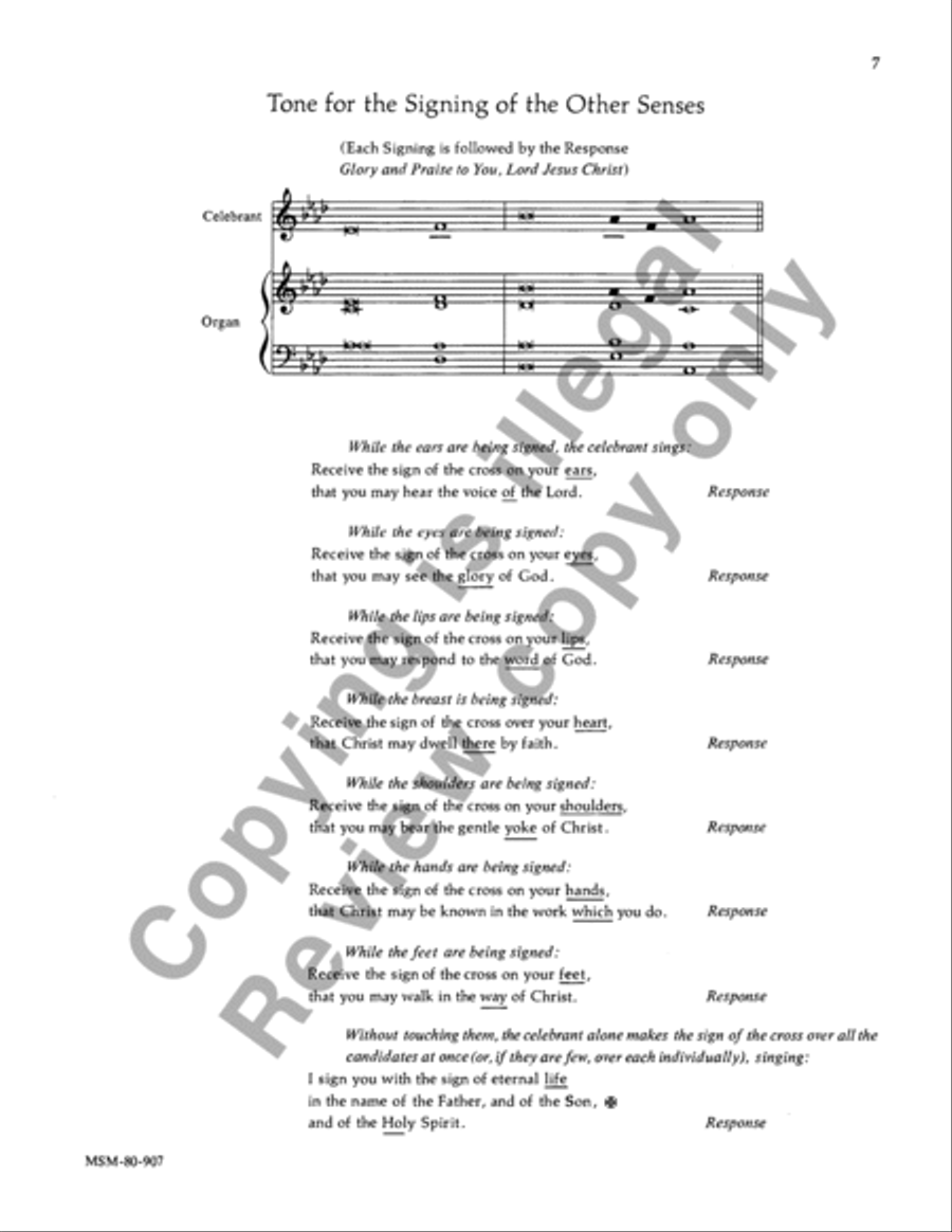 Rite of Christian Initiation of Adults 4-Part scores gallery preview page 6