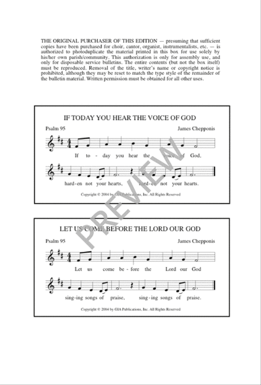 If Today You Hear the Voice of God 4-Part scores gallery preview page 9