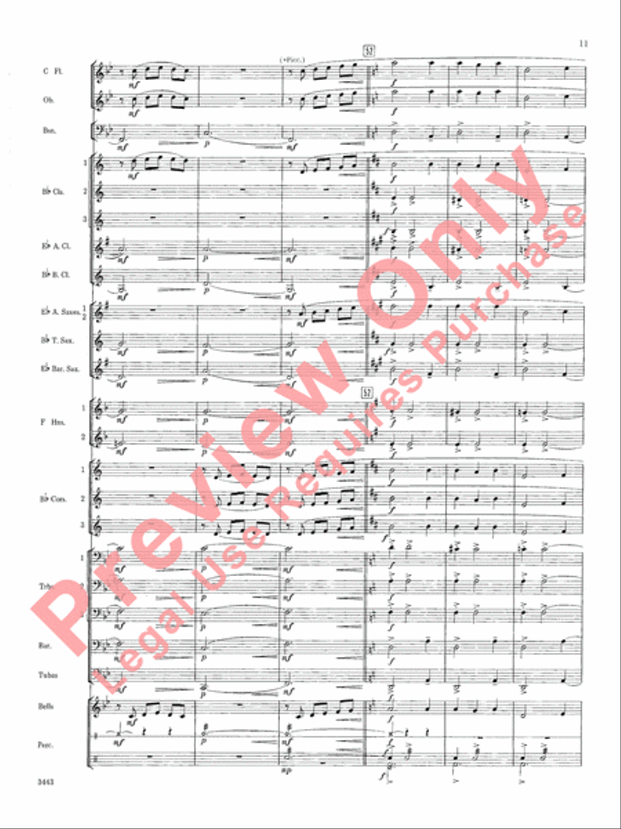 Newfoundland Folk Song Concert Band scores gallery preview page 12