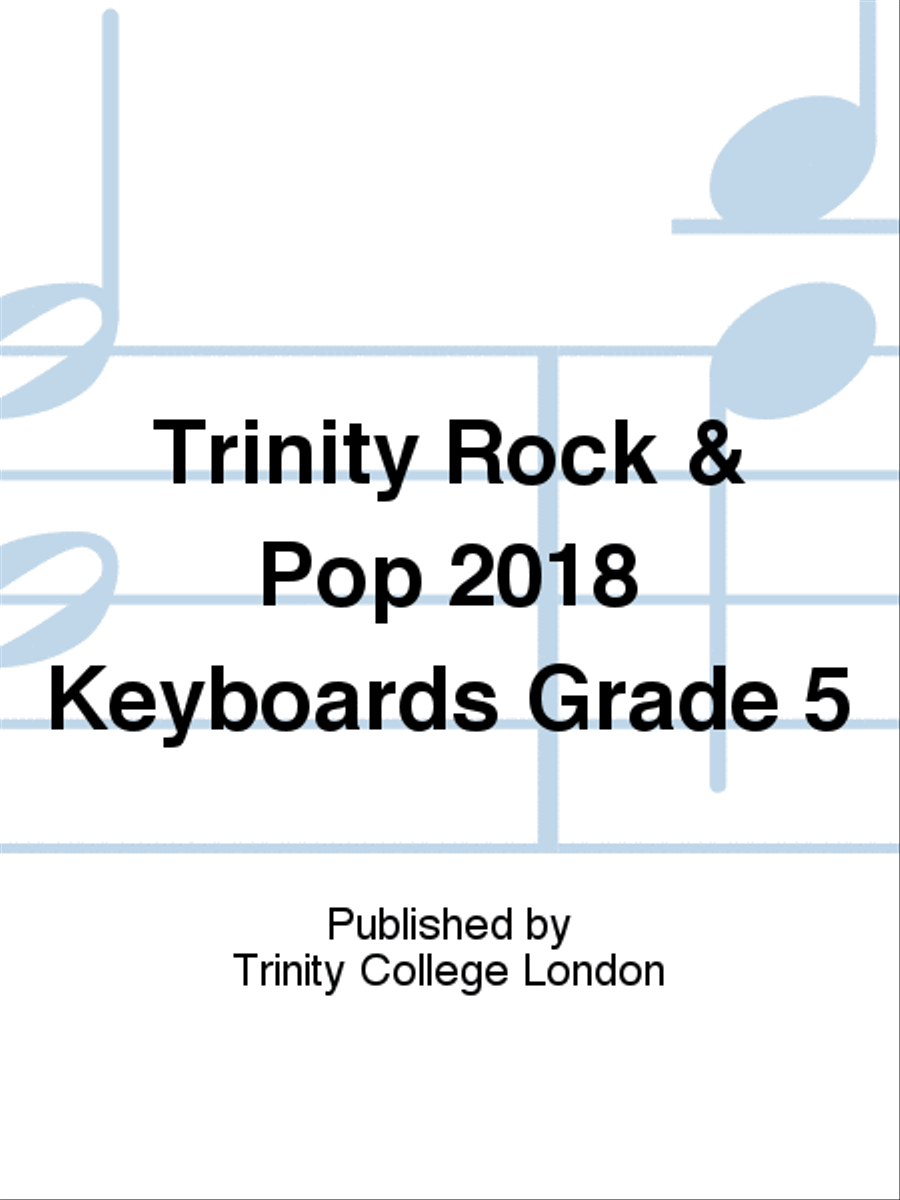 Trinity Rock & Pop 2018 Keyboards Grade 5 Piano scores gallery preview page 1