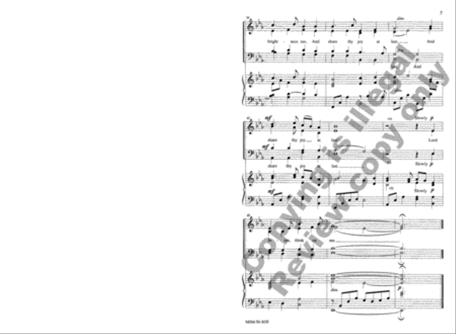 Lord Jesus, Think on Me 4-Part scores gallery preview page 6