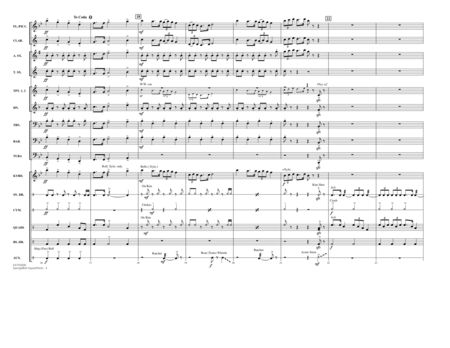 Spongebob Squarepants (Theme Song) (arr. Paul Lavender) - Conductor Score (Full Score)