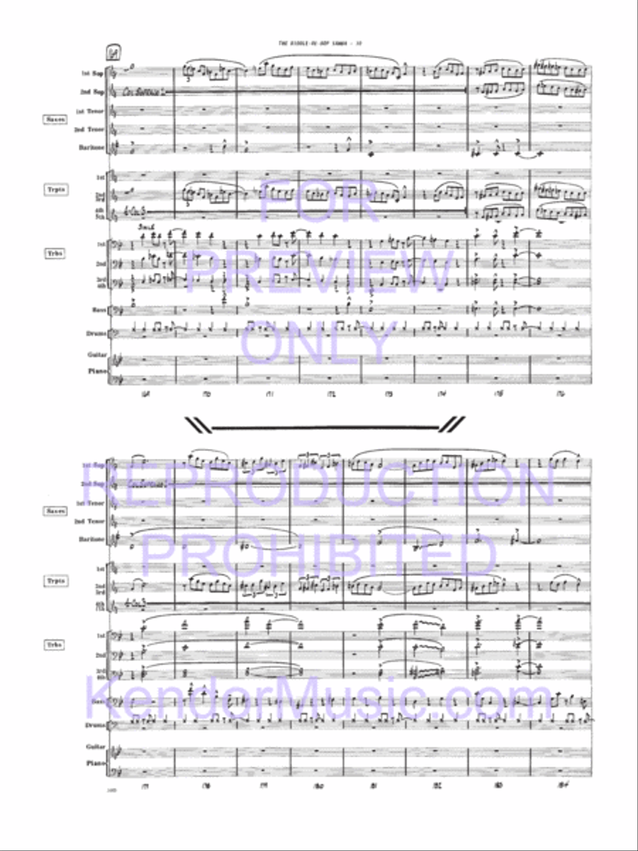 Biddle-De-Bop Samba, The Jazz Ensemble scores gallery preview page 11