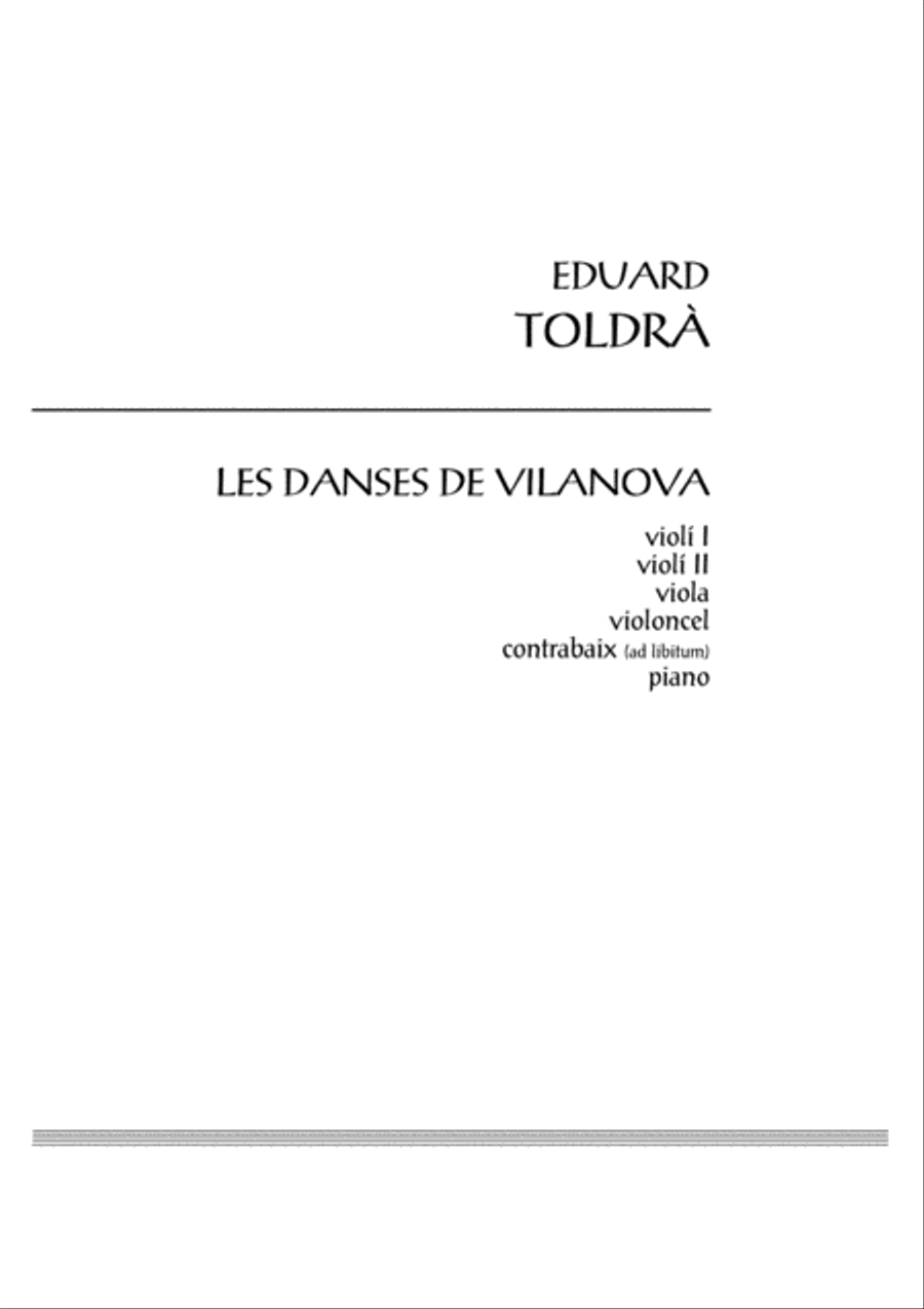 Les danses de Vilanova String Orchestra scores gallery preview page 3
