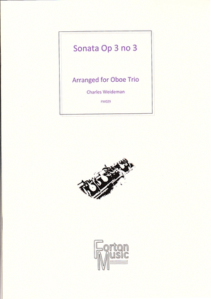 Book cover for Sonata, Opus 3 no 3