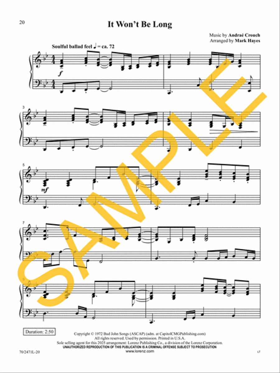 Through It All Piano Solo scores gallery preview page 15