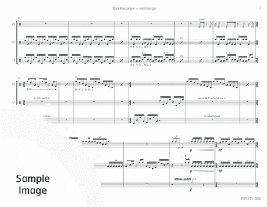Dark Passenger Percussion Ensemble scores gallery preview page 6