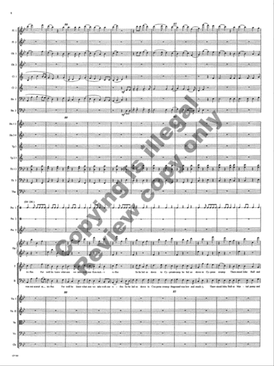 American Folk Song Suite (Orchestra Score) Choir scores gallery preview page 64