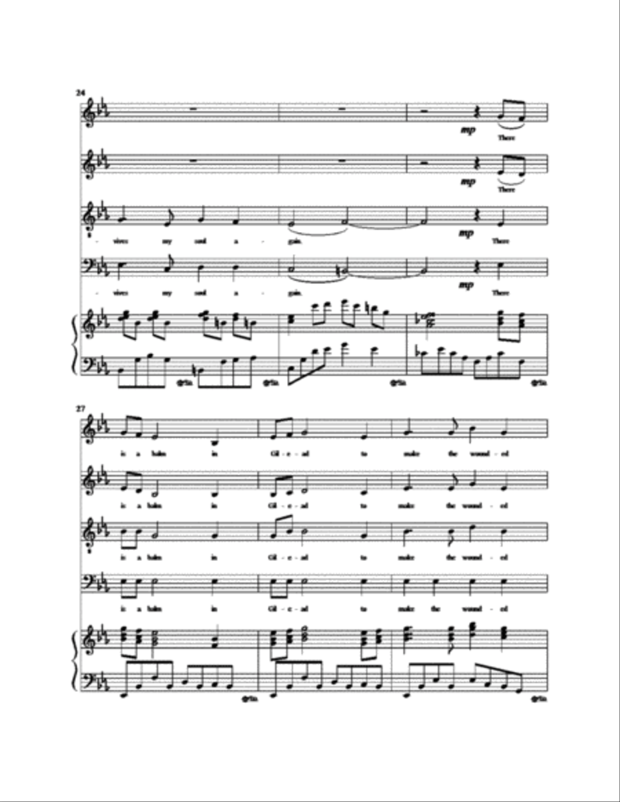 Balm in Gilead Choir scores gallery preview page 6