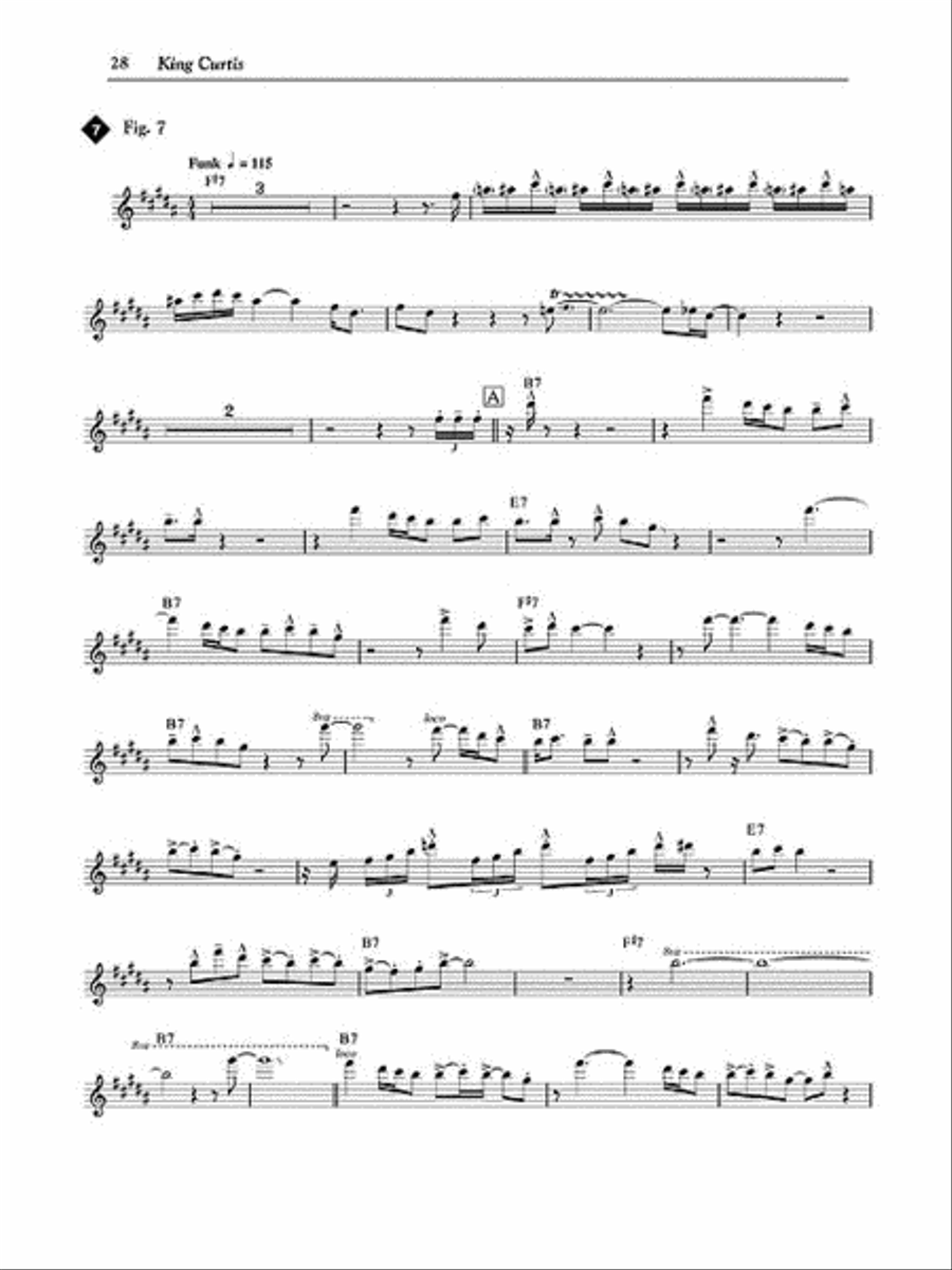 Blues Saxophone Saxophone Solo scores gallery preview page 6