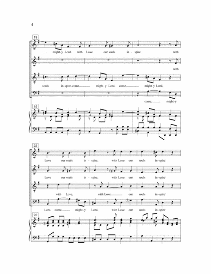 Come Mighty Father 4-Part scores gallery preview page 4