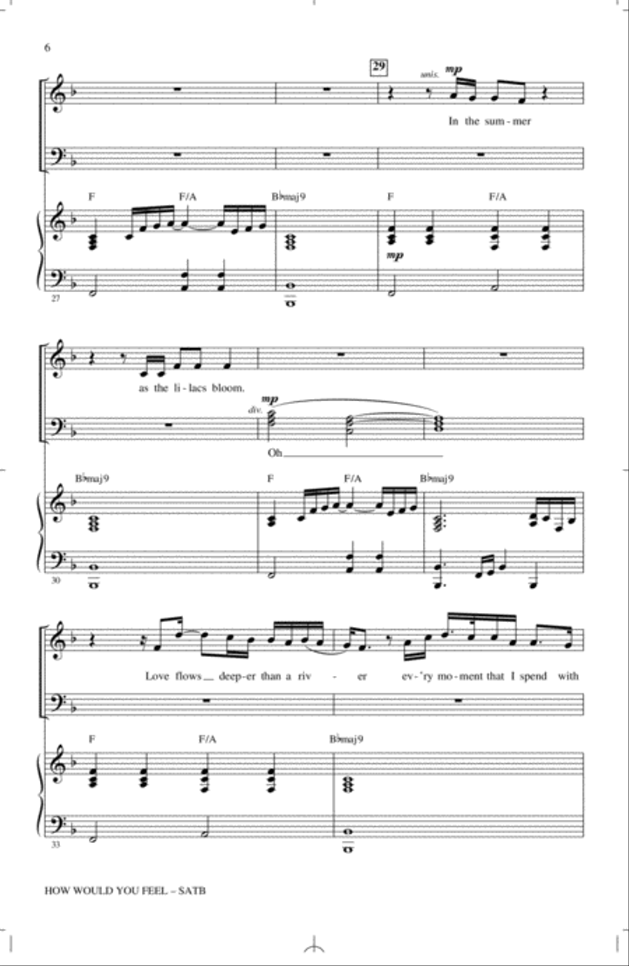 How Would You Feel (Paean) (arr. Mac Huff) 4-Part scores gallery preview page 5
