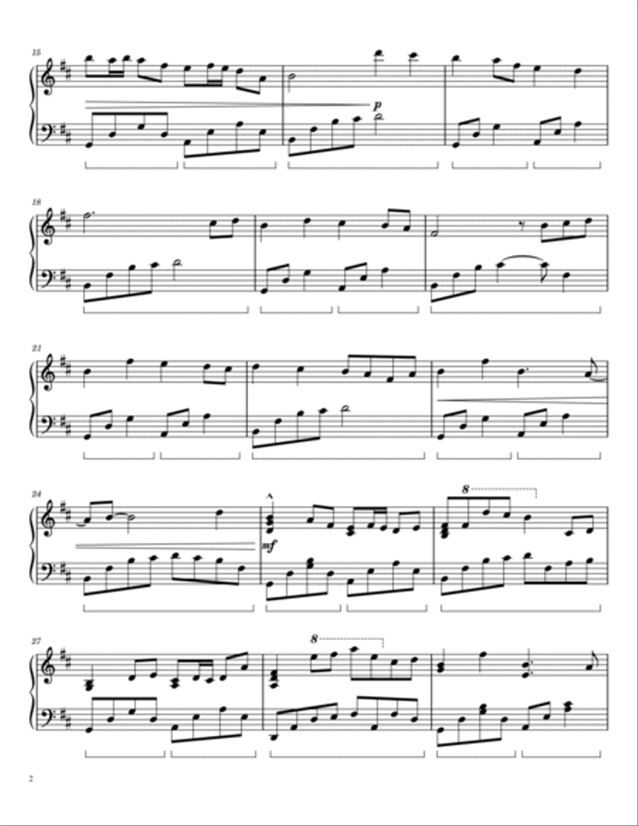 Windy Hill - For Piano Solo 羽肿 Piano Solo scores gallery preview page 2