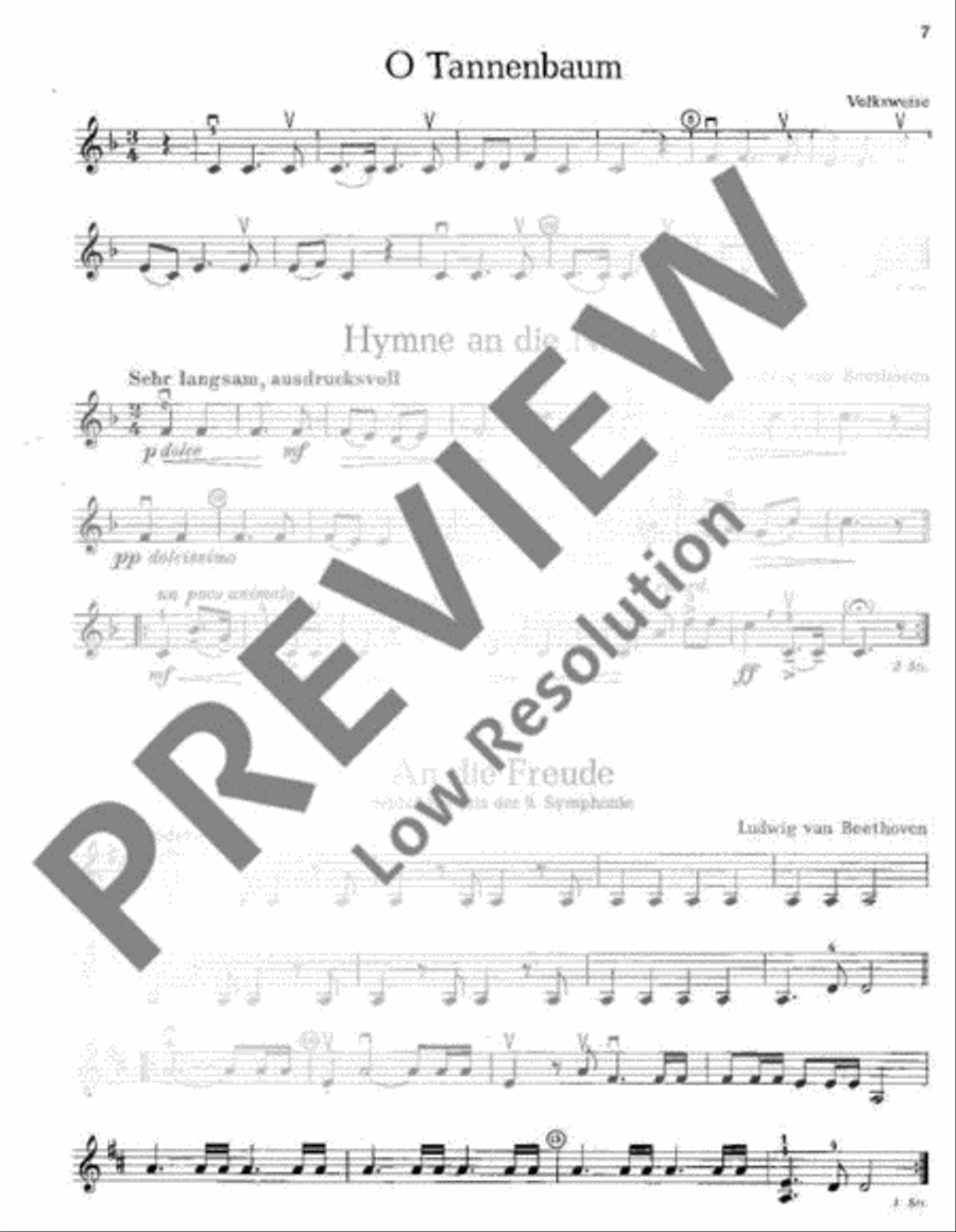 Musik zur Feier Violin scores gallery preview page 8