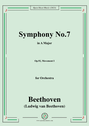 Book cover for Beethoven-Symphony No.7,Op.92,Movement I