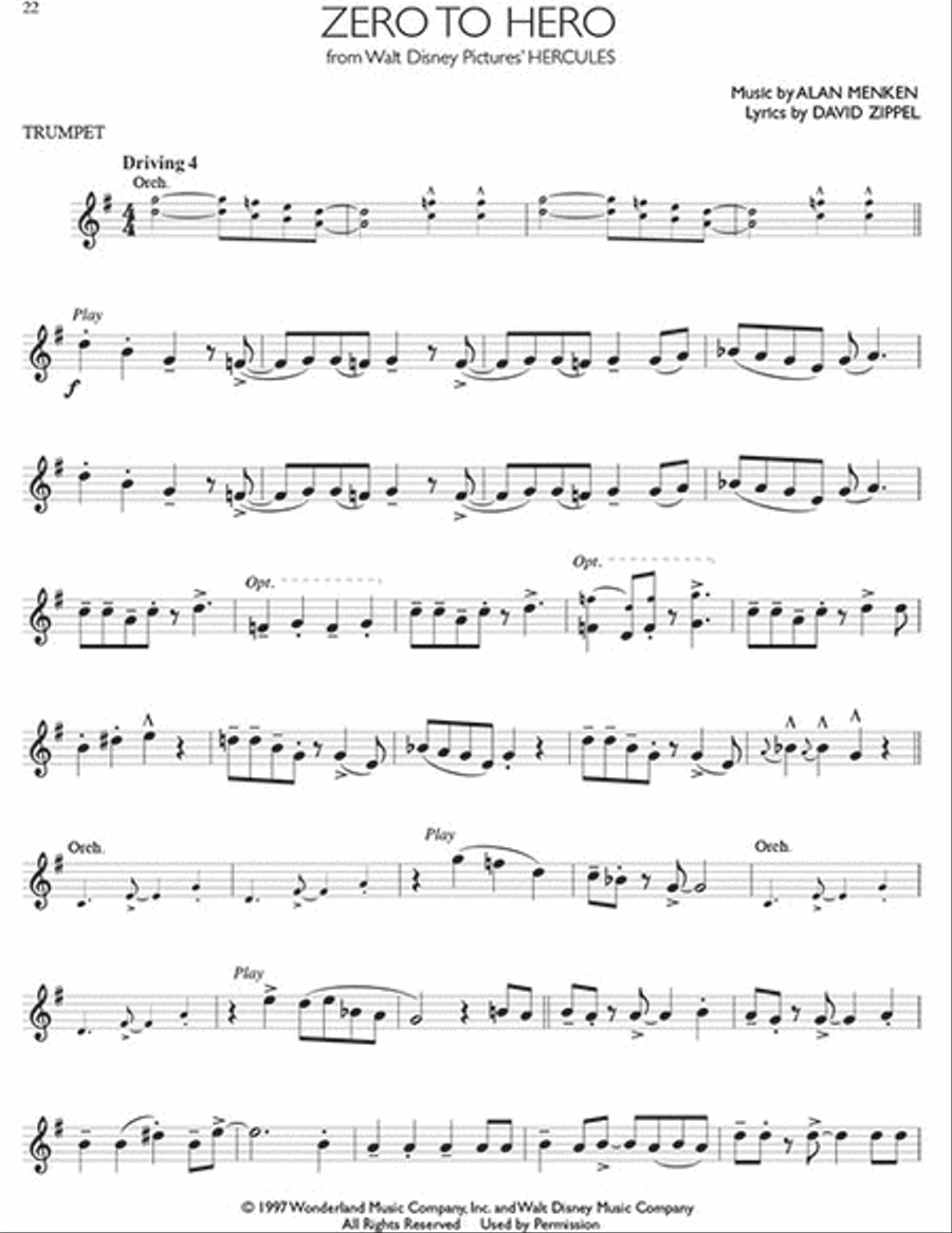 Disney Solos for Trumpet image number null