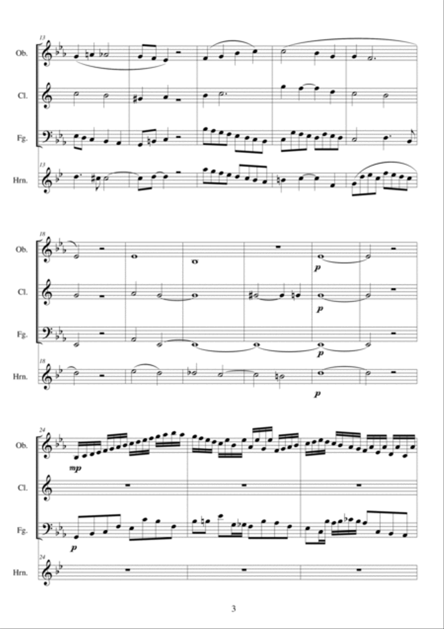 Eight movements for wind quartet - CS229 Woodwind Quartet scores gallery preview page 2