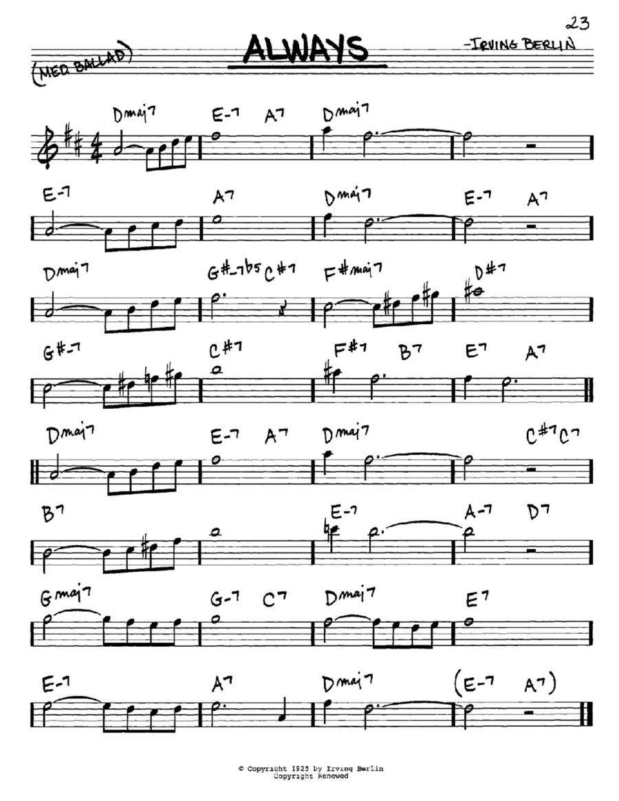 Always E-Flat Instrument scores gallery preview page 1
