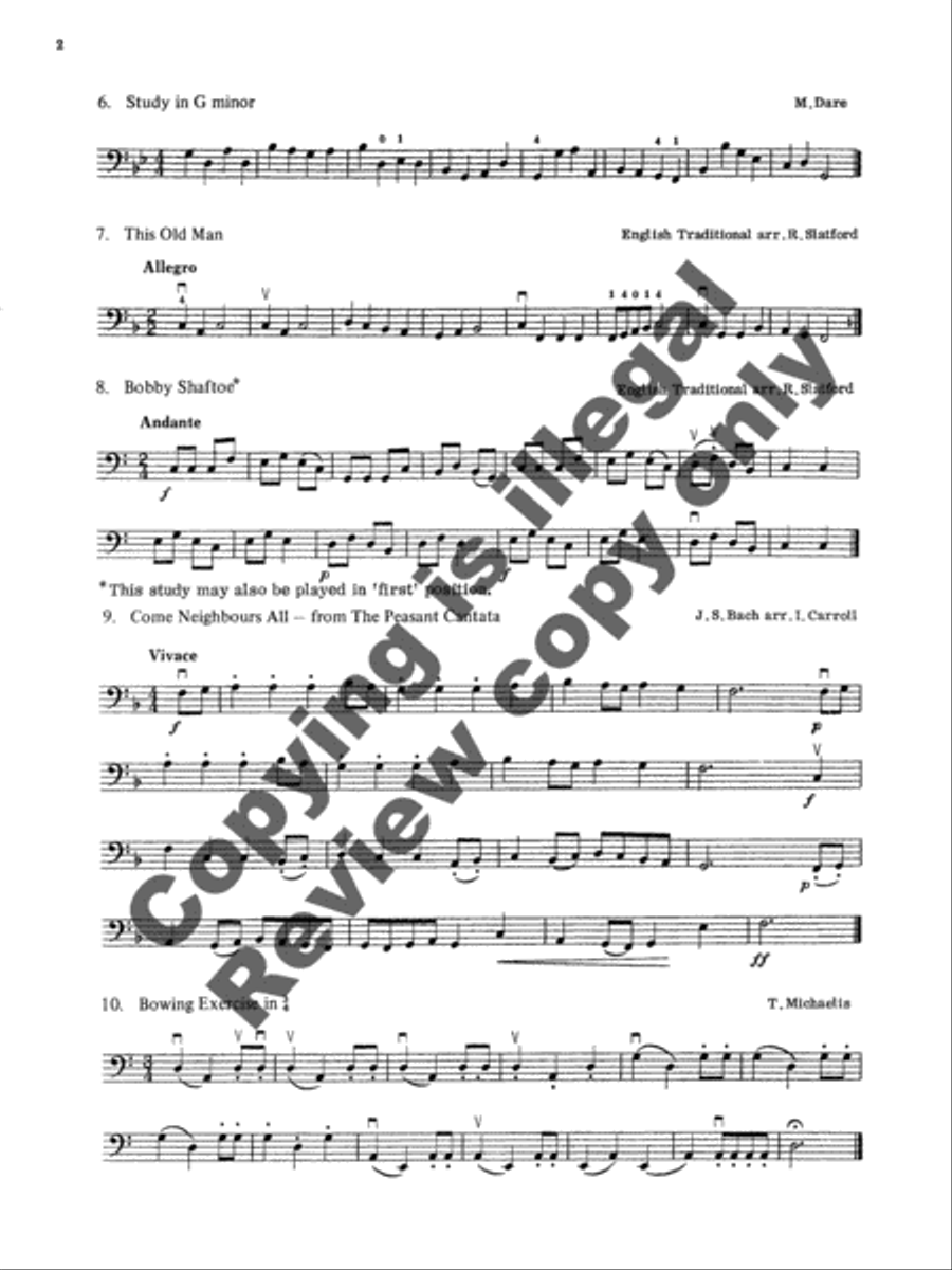 Yorke Studies for Double Bass, Volume 1 Double Bass scores gallery preview page 4