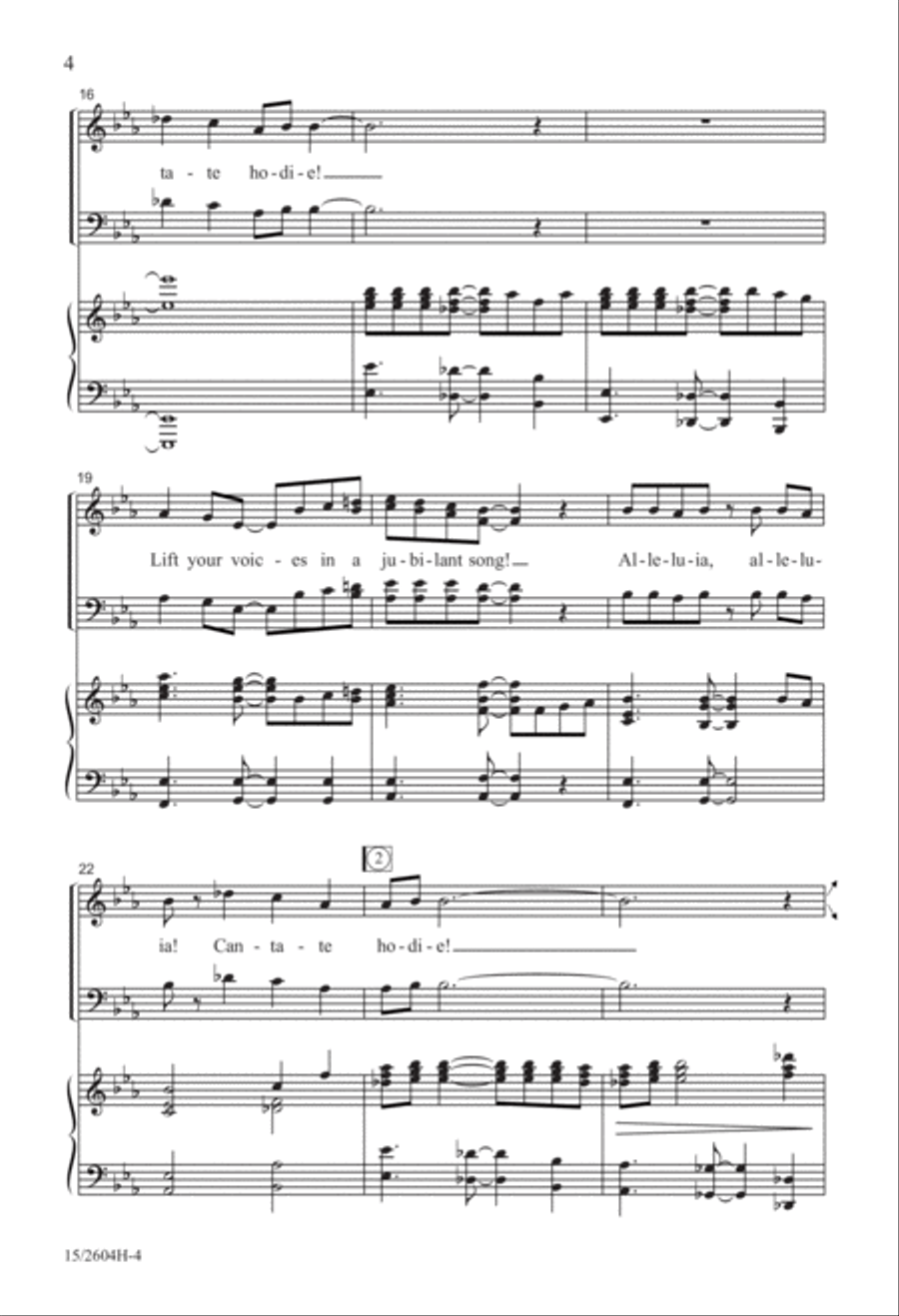 Cantate Hodie! (Sing Today) 4-Part scores gallery preview page 5