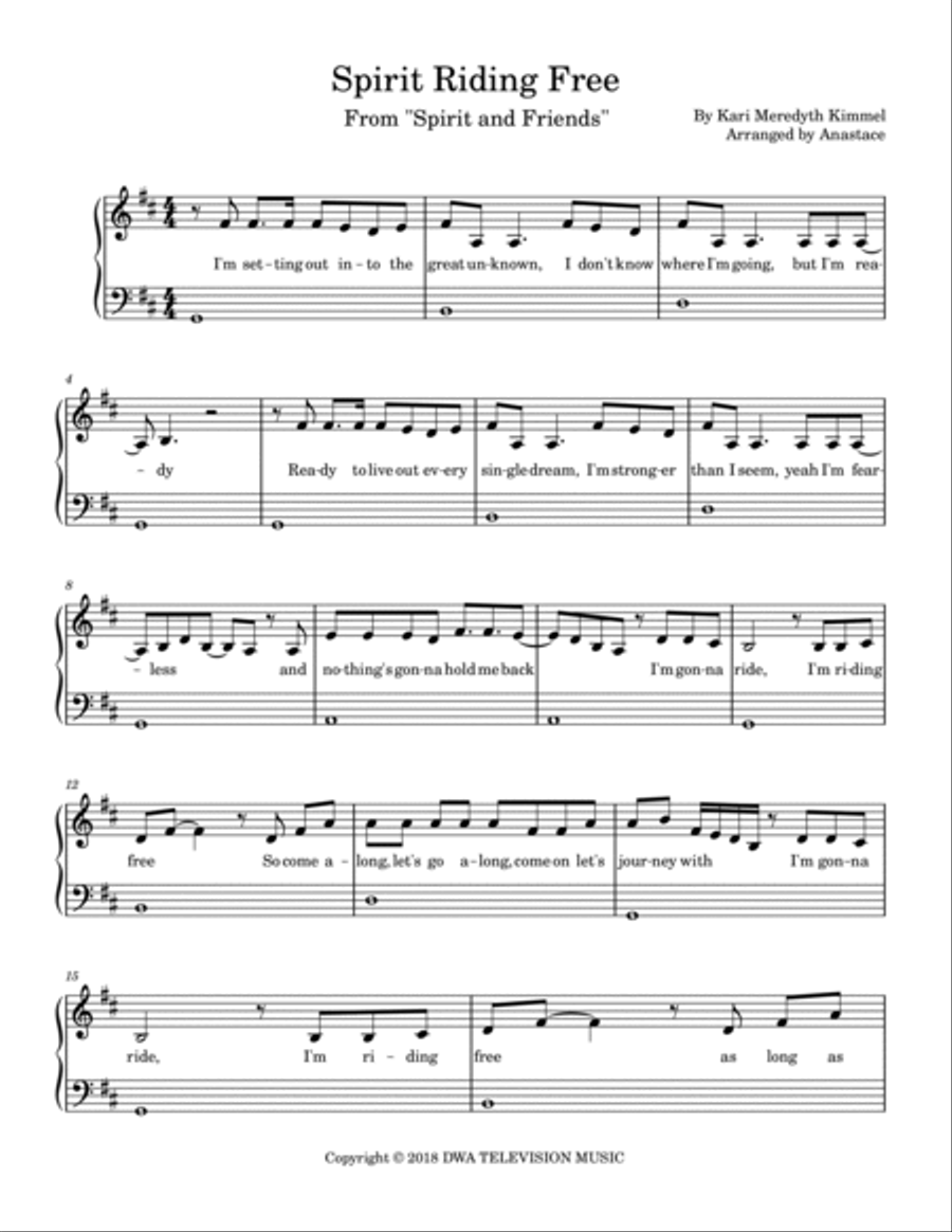 Spirit Riding Free Piano Method scores gallery preview page 2
