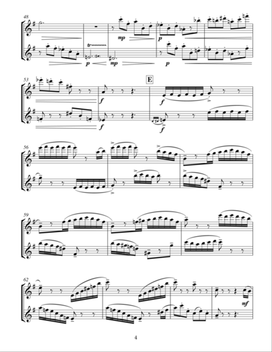 Poetic Images for Two Flutes Flute Duet scores gallery preview page 4