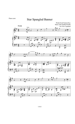 The Star Spangled Banner for Piano and Flute