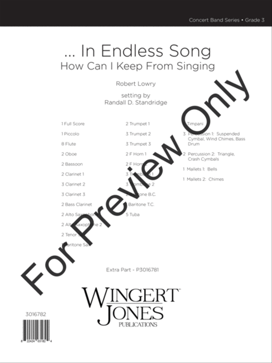 In Endless Song Concert Band scores gallery preview page 2