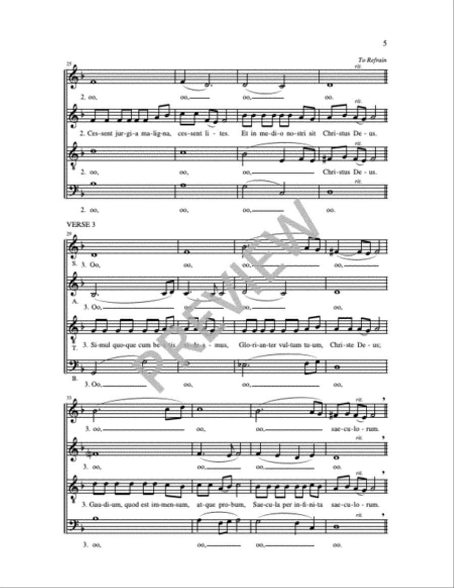 Ubi caritas Ubi caritas 4-Part scores gallery preview page 7
