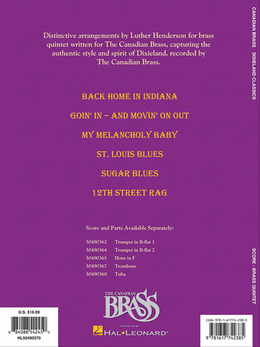 Dixieland Classics Brass Quintet scores gallery preview page 2