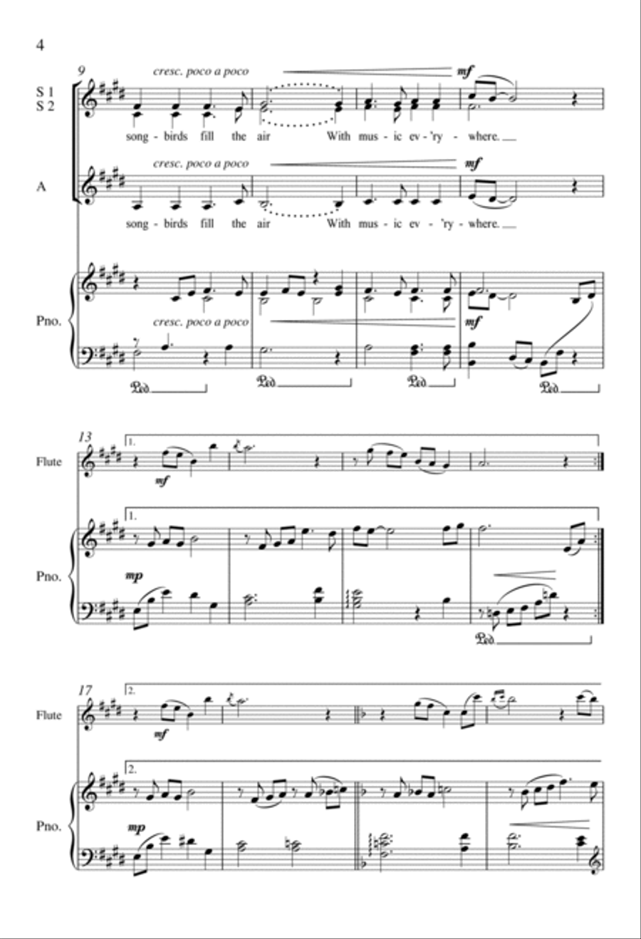 Winter's Lullaby Winter's Lullaby SSA scores gallery preview page 3
