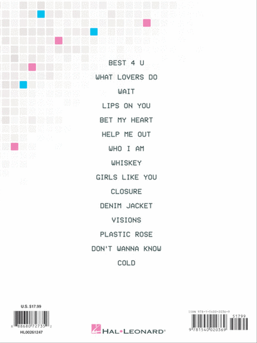 Maroon 5 - Red Pill Blues Piano, Vocal, Guitar scores gallery preview page 6